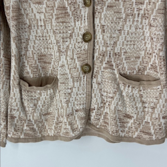 Pendleton Beige Patterned Cardigan - Picture 2 of 7